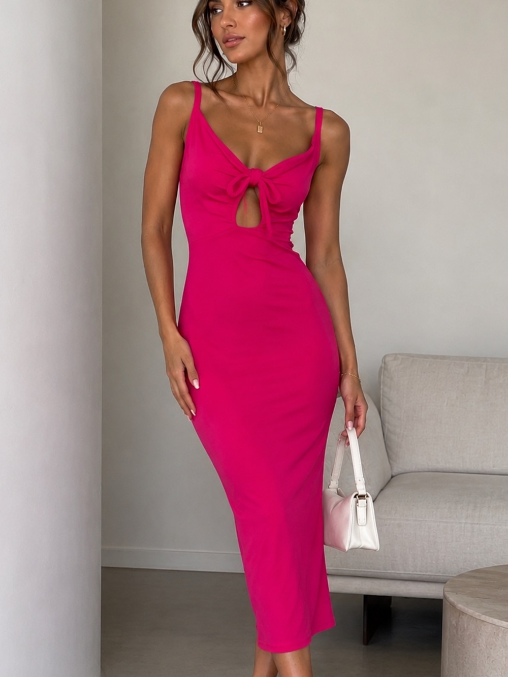 Bodycon Midi Dress – Size Small – NWT